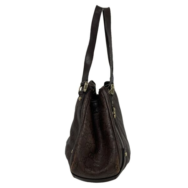 37180022 2 Gucci Abby Shimaline Tote Bag Leather Brown