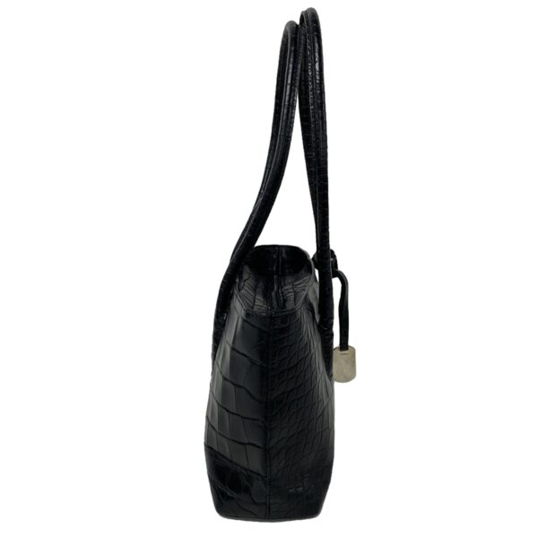 37180372 2 Furla Shoulder Bag Embossed Leather Black