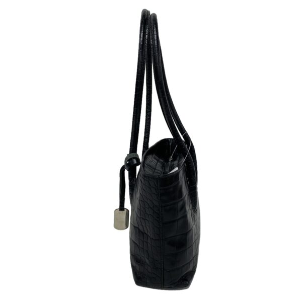 37180372 4 Furla Shoulder Bag Embossed Leather Black