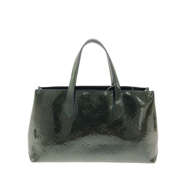 37319662 3 Louis Vuitton Wilshire PM Tote Bag Patent Leather Blue Nuit