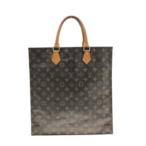 37319934 3 Louis Vuitton Sac Plat Handbag Monogram Canvas