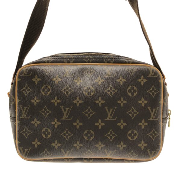 37319956 3 Louis Vuitton Reporter PM Shoulder Bag Monogram Canvas Brown Leather