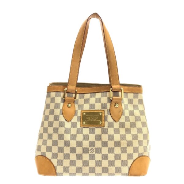 37322467 1 Louis Vuitton Hampstead PM Tote Bag Damier Canvas Azure