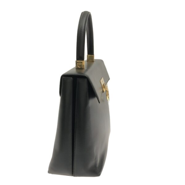 37322529 2 Salvatore Ferragamo Gancini Handbag Black Leather