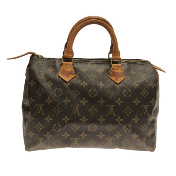 37324555 3 Louis Vuitton Speedy 30 Handbag Martier Engraved Monogram Canvas