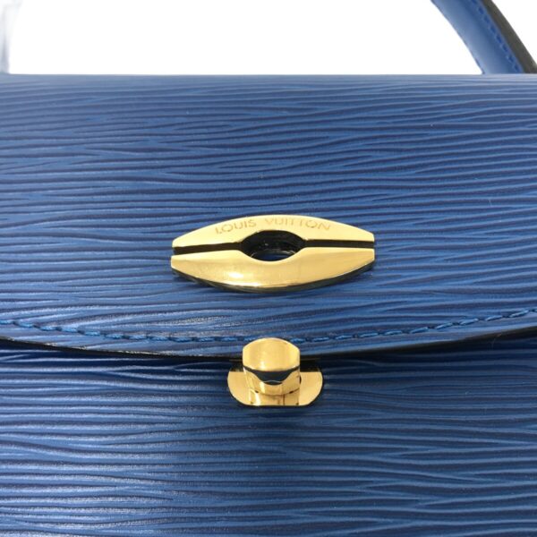 37324800 11 Louis Vuitton Malsherbe Handbag Toledo Blue Leather