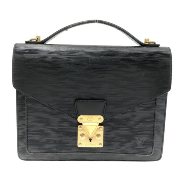 37324801 1 Louis Vuitton Monceau Handbag Noir Leather