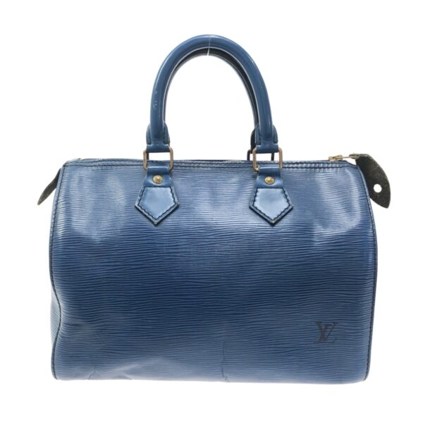 37325090 1 Louis Vuitton Speedy 25 Handbag Toledo Blue Leather