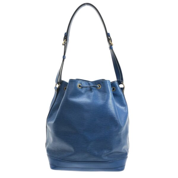 37325099 3 Louis Vuitton Noe Shoulder Bag Toledo Blue Leather