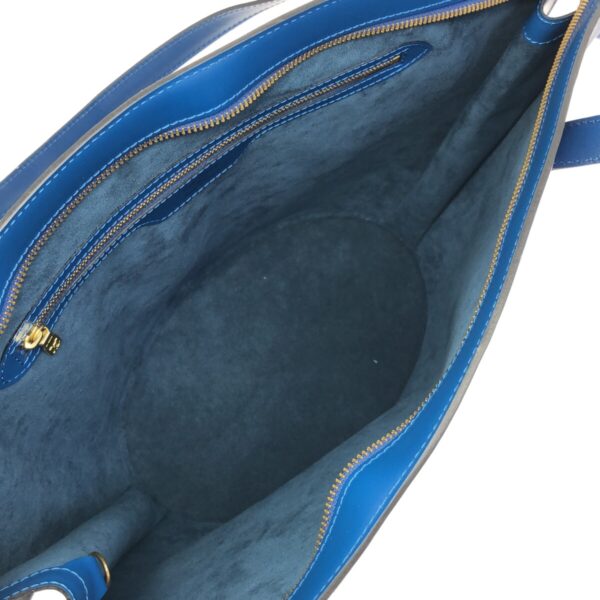 37325151 6 Louis Vuitton Saint Jacques Shopping Shoulder Bag Toledo Blue Leather