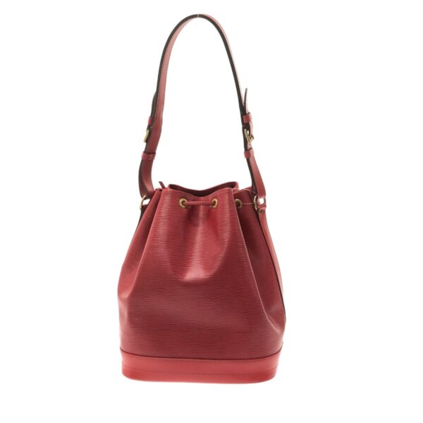 37325719 3 Louis Vuitton Noe Shoulder Bag Castilian Red Leather