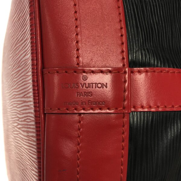 37325732 7 Louis Vuitton Noe Shoulder Bag Bicolor Noir Castilian Red Leather