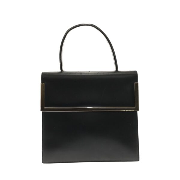 37349972 1 Salvatore Ferragamo Gancini Handbag Black Leather