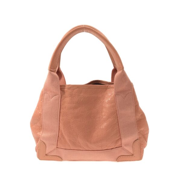 37380123 3 Balenciaga Blue Hippo XS Tote Bag Leather Canvas Pink Beige