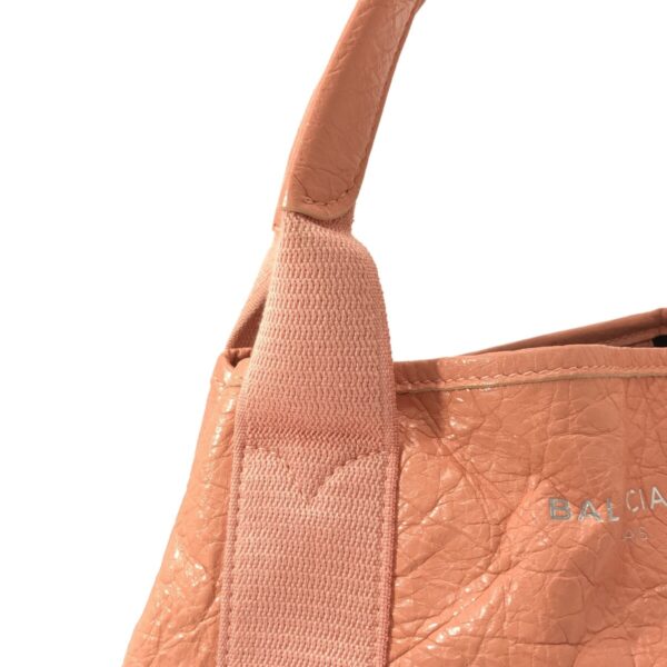 37380123 9 Balenciaga Navy Hippo XS Tote Bag Leather Pink Beige