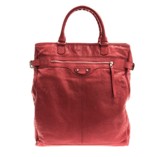 37380124 1 Balenciaga Hexagon Tote Bag Leather Red