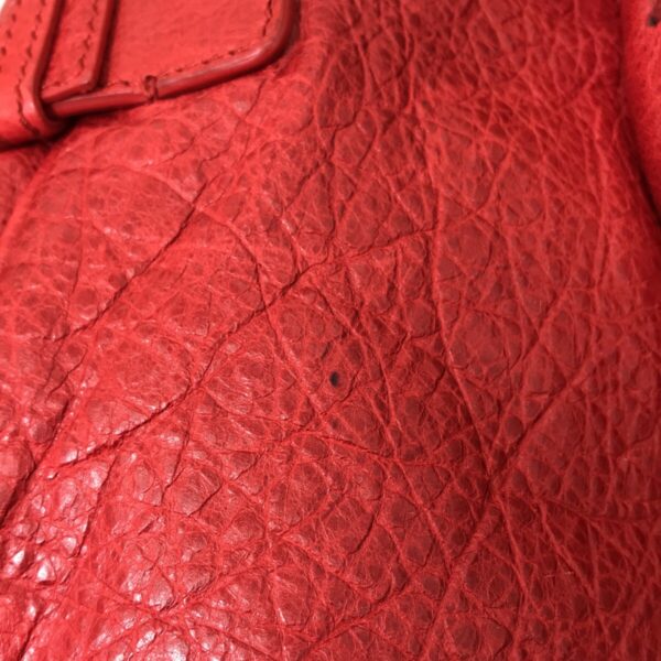 37380124 12 Balenciaga Hexagon Tote Bag Leather Red