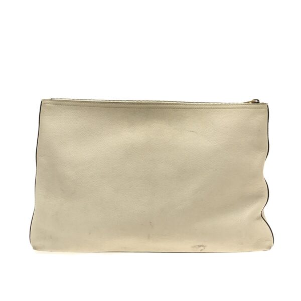 37380126 3 Gucci Print Clutch Bag Leather Ivory Gray Beige Multi