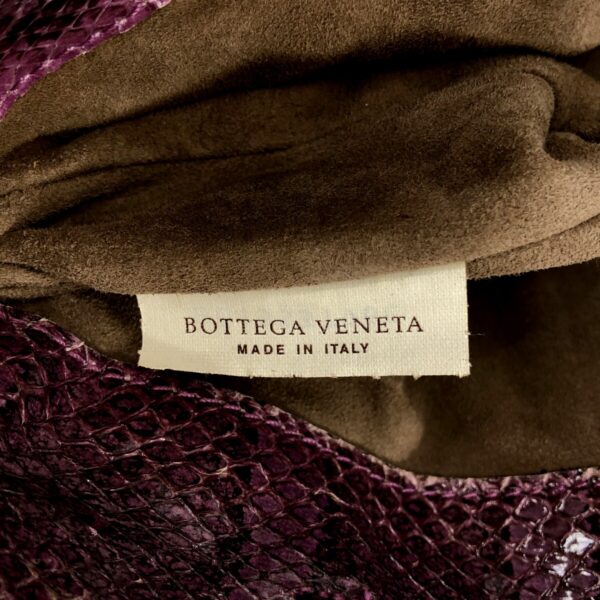 37380133 7 Bottega Veneta Ayers Python Chemical Fiber Purple Dark Gray