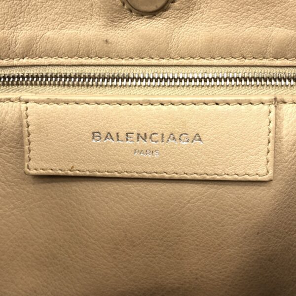 37380134 7 Balenciaga Paper A6 Tote Bag Leather Beige