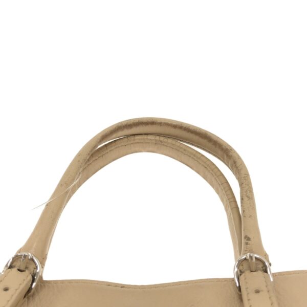 37380134 8 Balenciaga Paper A6 Tote Bag Leather Beige