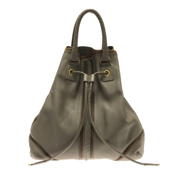 37380135 1 Bottega Veneta Intrecciato Tote Bag Leather Gray Beige Brown