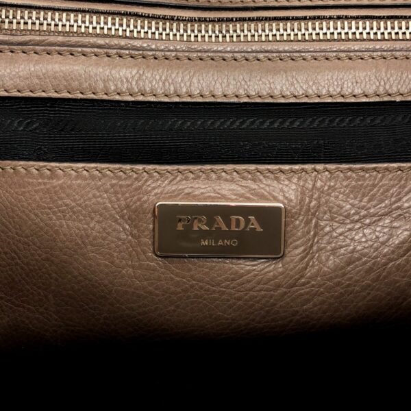 37380145 7 Prada Tote Bag Leather Brown