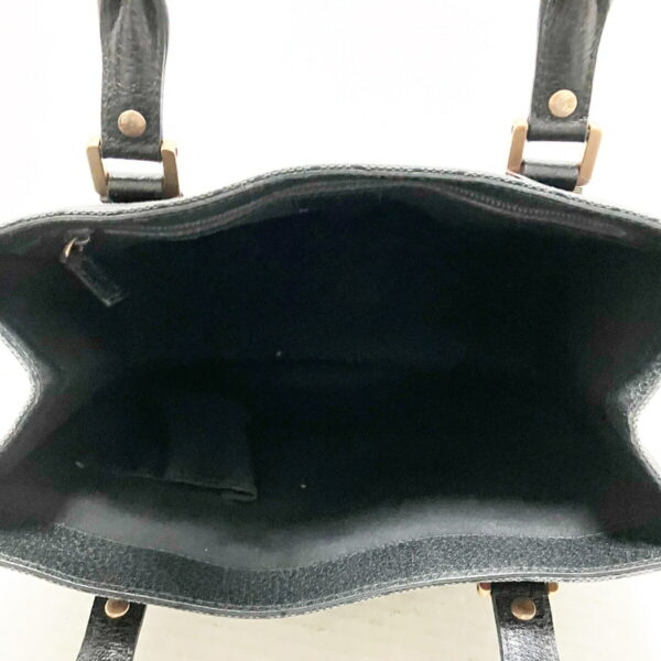 37393605 7 Gucci GG Pattern Tote Bag Studs Leather Black