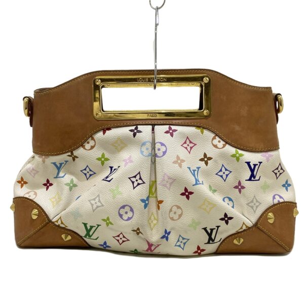 37393785 3 Louis Vuitton Judy MM Handbag Monogram Multicolor White