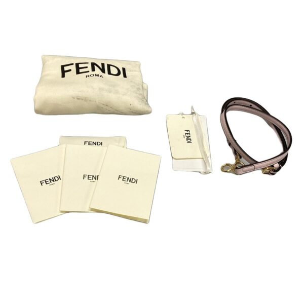 37393852 11 Fendi First Small Bag Clutch Bag 2Way Leather Pink