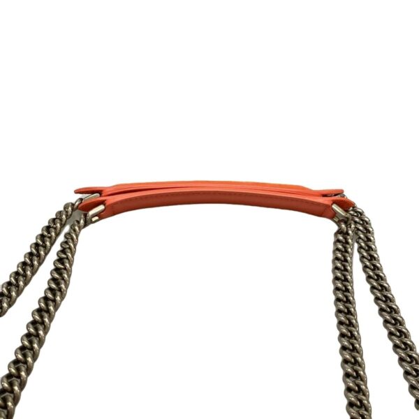 37393853 13 Fendi Baguette Chain Midi Shoulder Bag Chain Orange