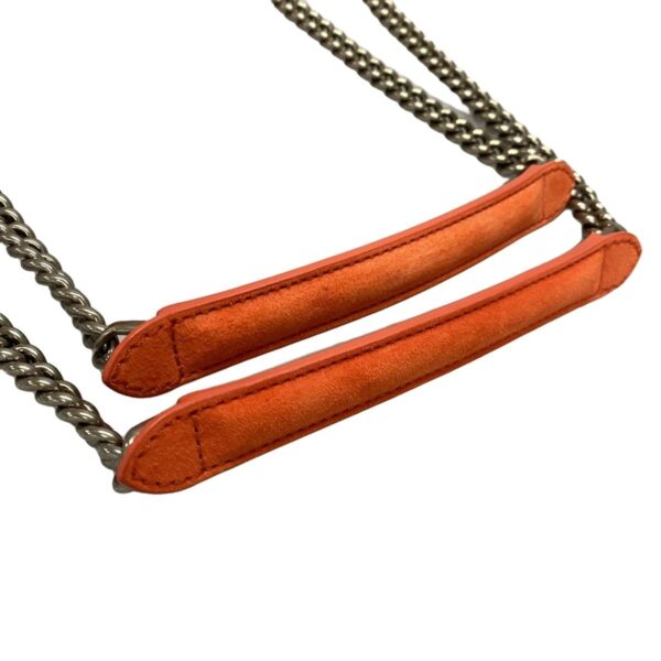 37393853 14 Fendi Baguette Chain Midi Shoulder Bag Chain Orange