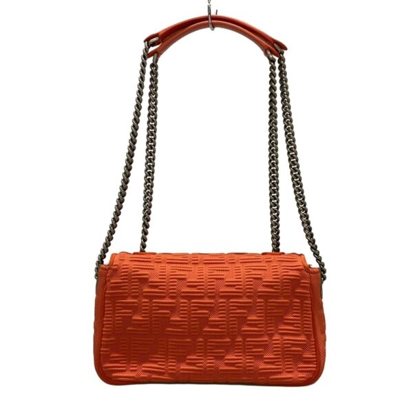 37393853 3 Fendi Baguette Chain Midi Shoulder Bag Chain Orange