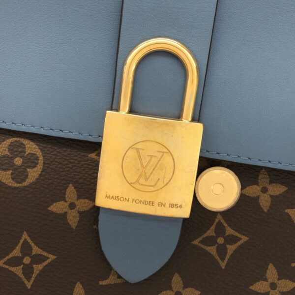 37394595 11 Louis Vuitton Locky BB Handbag Blue Jean Monogram Canvas Leather