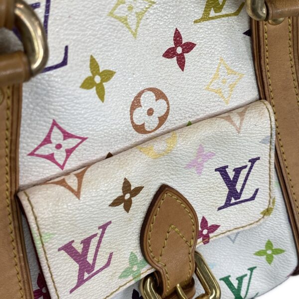 37395176 18 Louis Vuitton Priscilla Handbag Painted Bronze Synthetic Leather