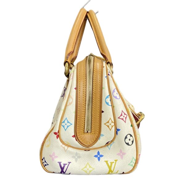 37395176 2 Louis Vuitton Priscilla Handbag Painted Bronze Synthetic Leather