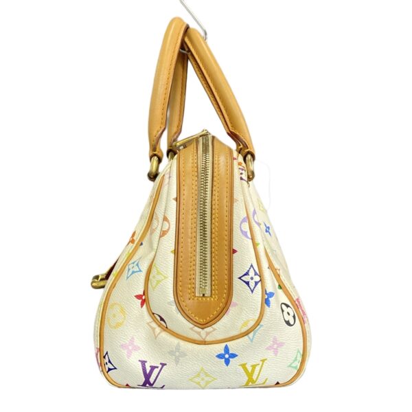 37395176 4 Louis Vuitton Priscilla Handbag Painted Bronze Synthetic Leather