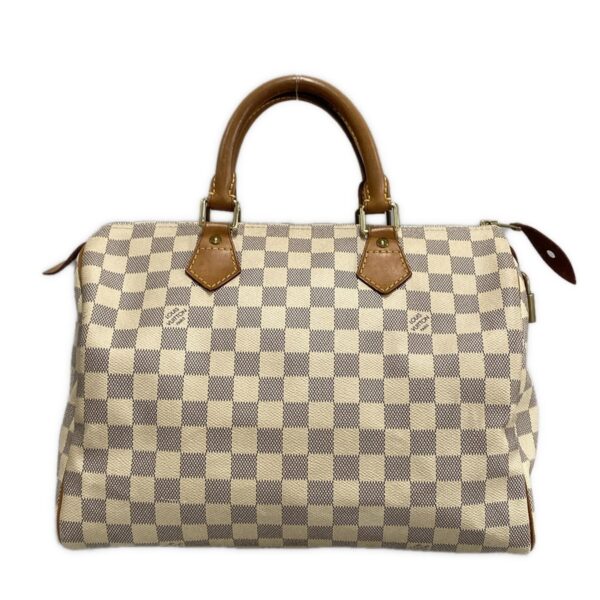 37396205 1 Louis Vuitton Speedy 30 Handbag Damier Campus Azure