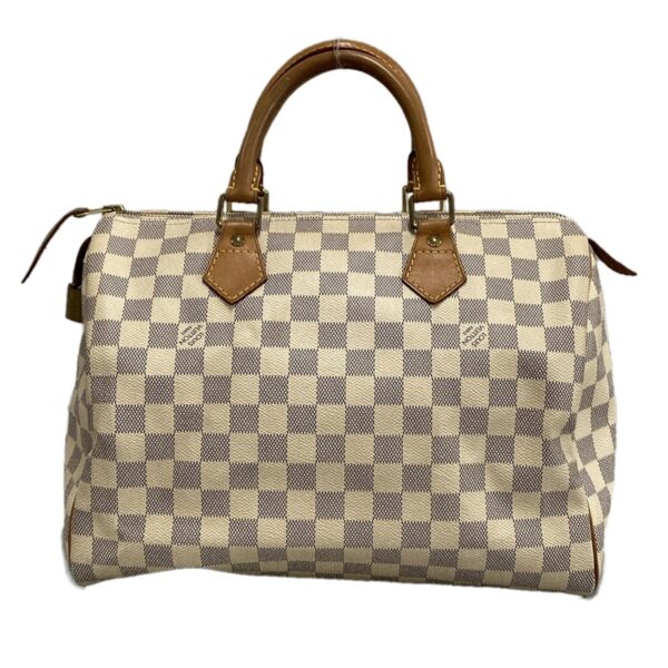 37396205 3 Louis Vuitton Speedy 30 Handbag Damier Campus Azure