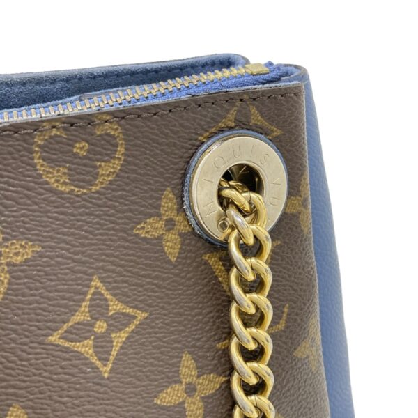 37396208 15 Louis Vuitton Surenne BB Shoulder Bag Blue Jean Monogram Canvas