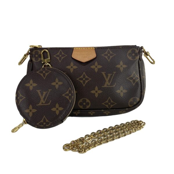 37396226 11 Louis Vuitton Multi Pochette Accessory Bag Canvas Rose Claire