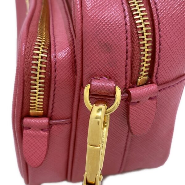 37396435 14 Prada Shoulder Bag Detachable Strap Saffiano Leather Pink