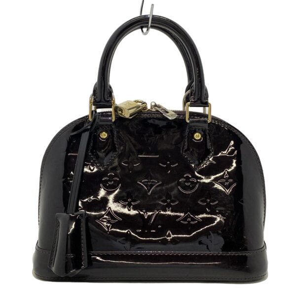 37396583 1 Louis Vuitton Alma BB Handbag Patent Leather Amarant