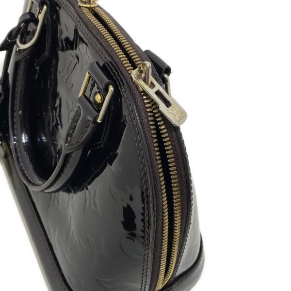 37396583 18 Louis Vuitton Alma BB Handbag Patent Leather Amarant