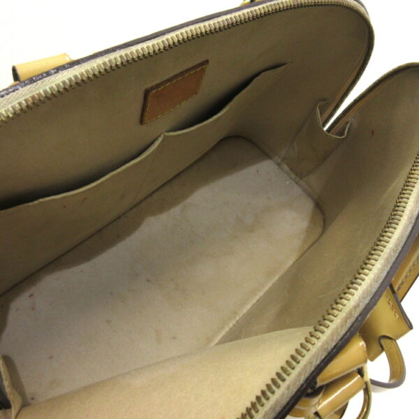 37396593 7 Louis Vuitton Alma PM Handbag Patent Leather Dune