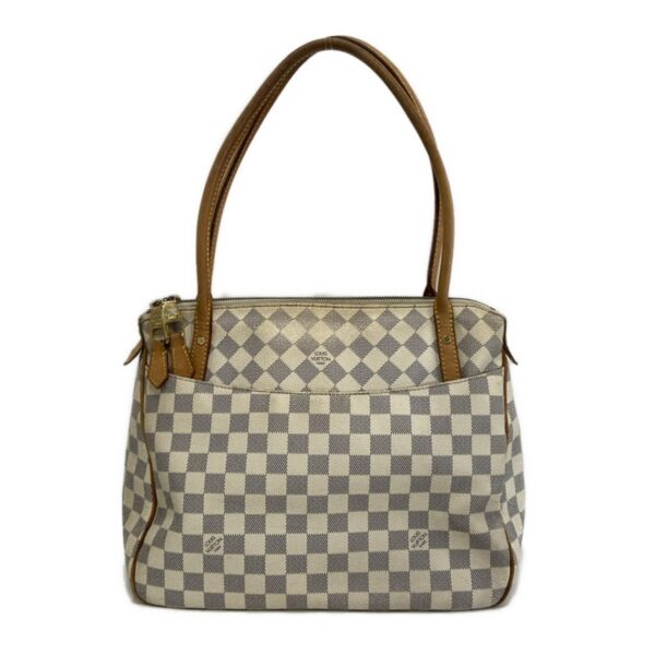 37397579 1 Louis Vuitton Figeri PM Shoulder Bag Damier Azur Canvas