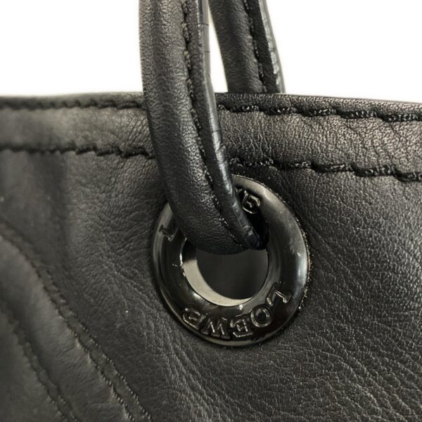 37397622 15 Loewe Shopper Tote Tote Bag Studs Crown Black Leather