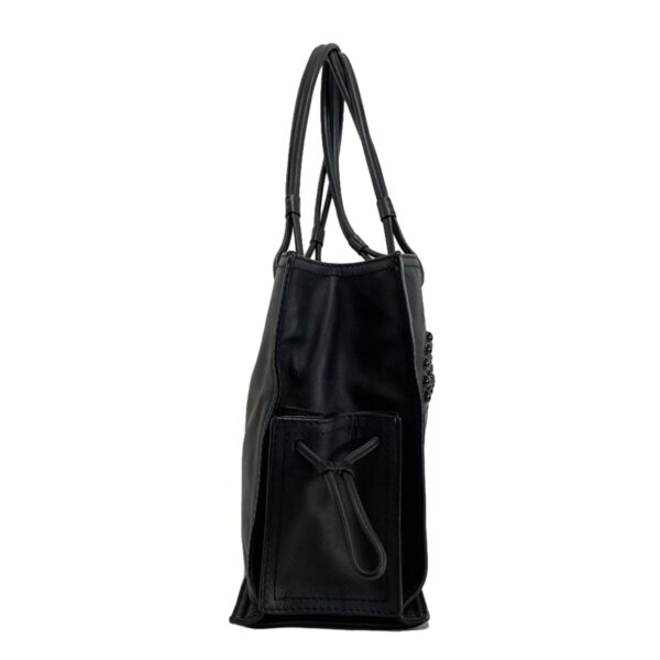 37397622 2 Loewe Shopper Tote Tote Bag Studs Crown Black Leather