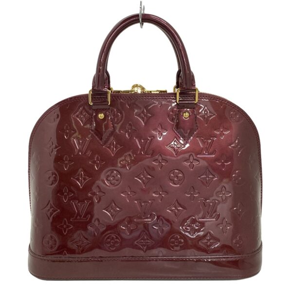 37412071 3 Louis Vuitton Alma PM Handbag Rouge Fauvist Patent Leather