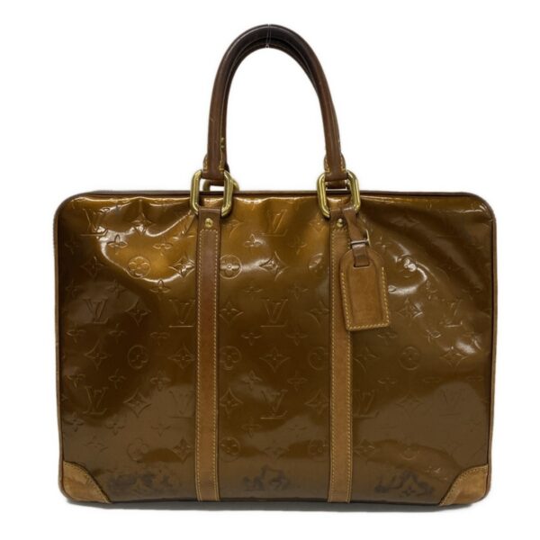 37412085 1 Louis Vuitton Van Damme Business Bag Bronze Leather